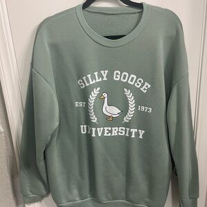 Green Silly Goose University Sweatshirt